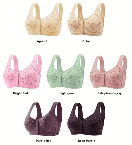7pcs front close wireless - close, bras